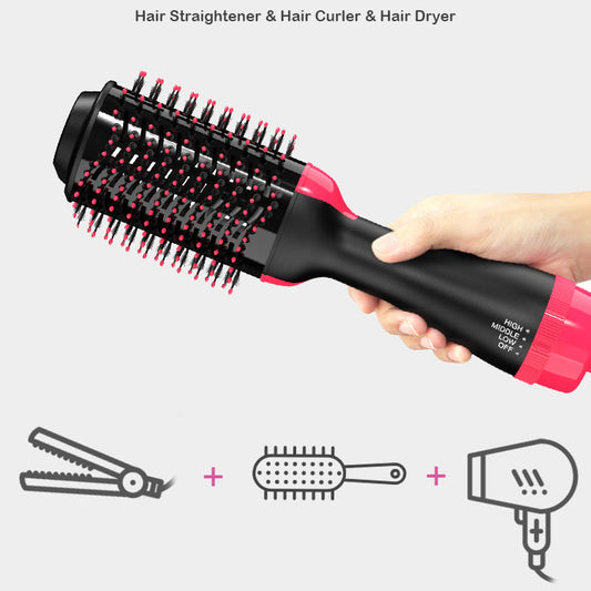 3 in 1 Hot Air Brush (One Solution Hair Dryer | Straightener | Volumizer | Hair Curler)
