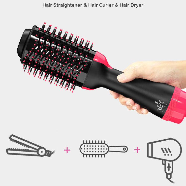 3 in 1 Hot Air Brush (One Solution Hair Dryer | Straightener | Volumizer | Hair Curler)