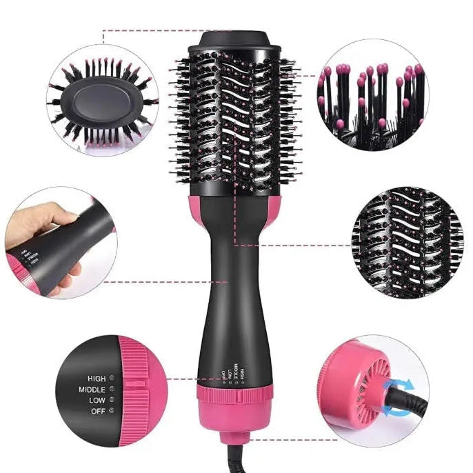 3 in 1 Hot Air Brush (One Solution Hair Dryer | Straightener | Volumizer | Hair Curler)