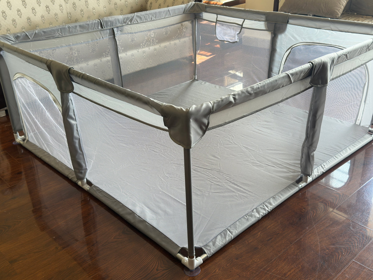 150*150 cm - Foldable Spacious Indoor Baby Playpen with Safety Fence Large Play Yard for Living Room Fun & Secure Toddler Play Area