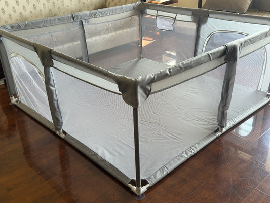 150*150 cm - Foldable Spacious Indoor Baby Playpen with Safety Fence Large Play Yard for Living Room Fun & Secure Toddler Play Area