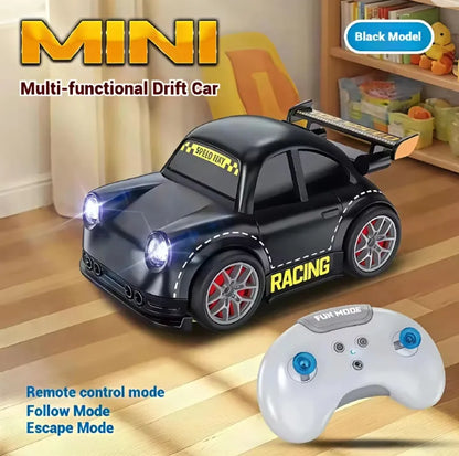 Rechargeable Mini RC + Sensor Car with Gesture Control | Follow | Escape Mode & 360° Stunt | LED Lights & Music | Kids Racing Toy | Kids Special Birthday Gift
