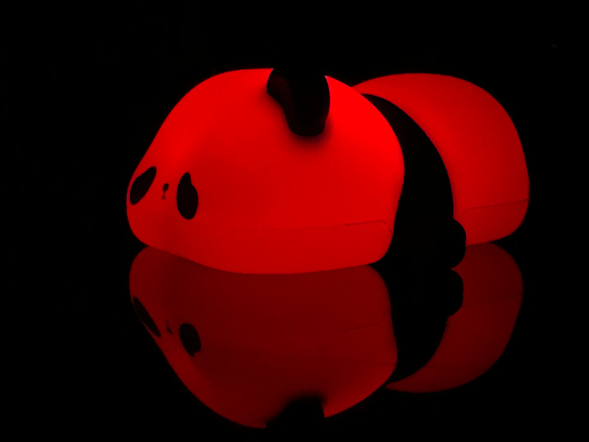 Cute Panda Lamp - RGB Night Light | Silicone Lamp | Touch Sensor | USB Rechargeable for Kids Room & Bedroom Decor