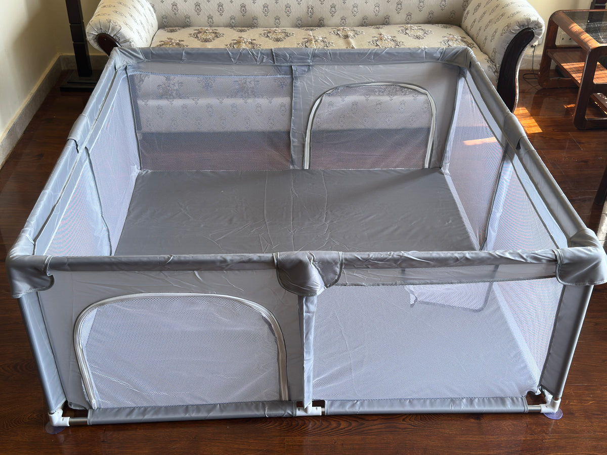 150*150 cm - Foldable Spacious Indoor Baby Playpen with Safety Fence Large Play Yard for Living Room Fun & Secure Toddler Play Area