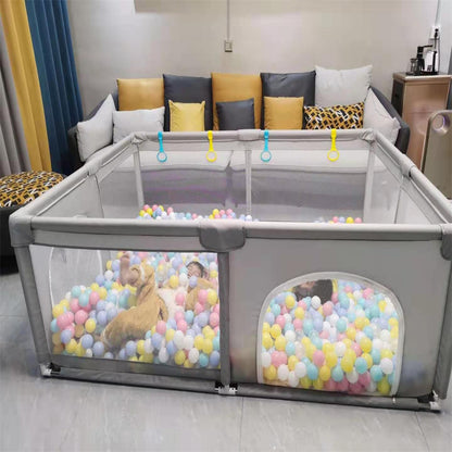 150*150 cm - Foldable Spacious Indoor Baby Playpen with Safety Fence Large Play Yard for Living Room Fun & Secure Toddler Play Area