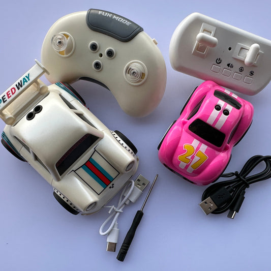 Bundle Offer - 2 RC Sensor Cars with Multiple modes | Rechargeable | Music & Sound for Kids | AttracitBirthday Present